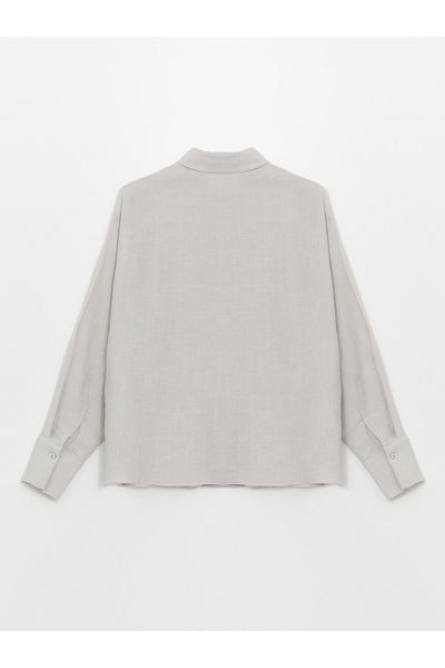 LC Waikiki Long Sleeve Plain Women's Oversize Shirt