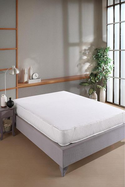 ÇETTEX 100% Cotton Liquid Proof Corner Elastic Mattress Protector Mattress Pad