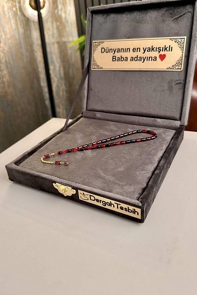 dergah tesbih 14 Carat Gold Tasseled Moire Wrist Length Clamping Amber