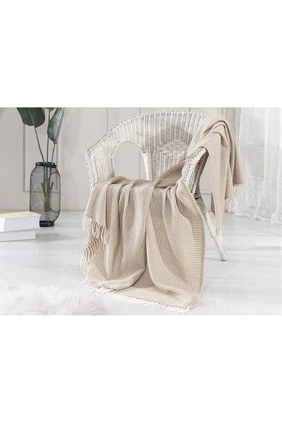 Dolce Bonita Home Wool-Cotton Blended Tv Blanket 130X170 Bohemian