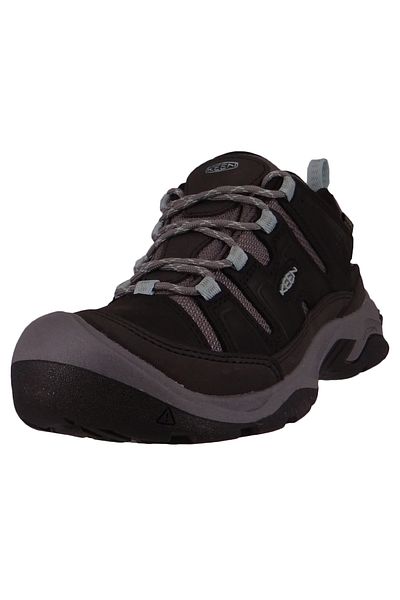 Keen Damen Halbschuhe Wanderschuhe Circadia WP 1026772 Schwarz Black/Cloud Blue Leder und Textil mit KE