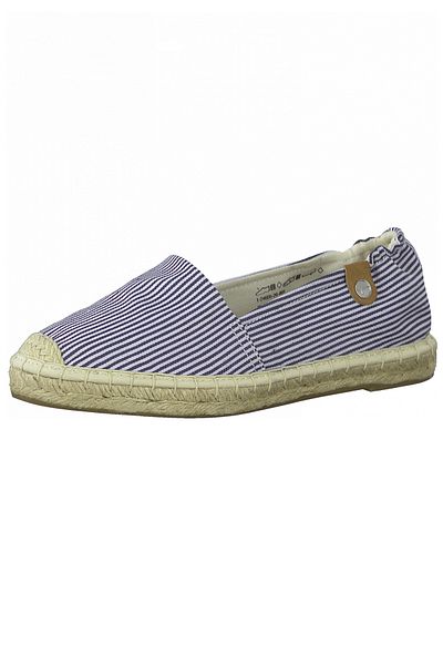 Tamaris Damen Halbschuhe 1-24605-26 Blau 865 Navy Stripes Textil/Synthetik