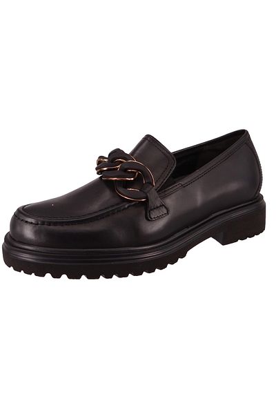 GABOR Damen Halbschuhe Loafer H-Weite 32.554 Schwarz 57 Black Leder