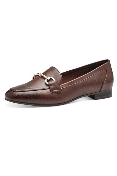 Marco Tozzi Damen Halbschuhe 2-24213-41 Braun 397 Chestnut Kunstleder mit MT Feel