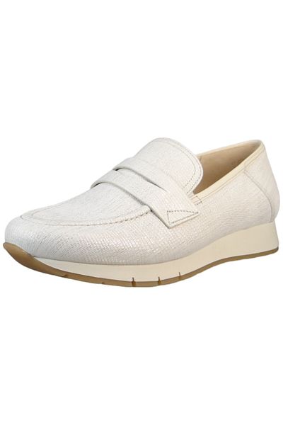GABOR Damen Halbschuhe Slipper 42.471 Weiß 80 bianco Leder
