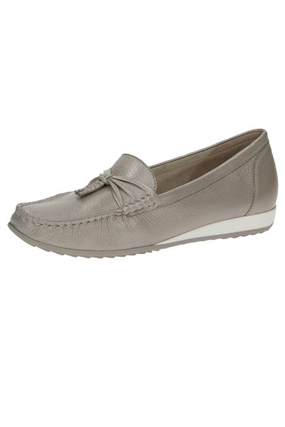 Caprice Damen Halbschuhe 9-24250-20 Grau 221 İnci Geyik Perl Leder ile CAP İÇ TABAN