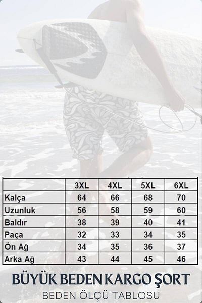Miami Beach Μαύρο Cargo Pocket Long Model Ανδρικό μονόχρωμο σορτς παραλίας με υδατοαπωθητικό - 444-Μαύρο