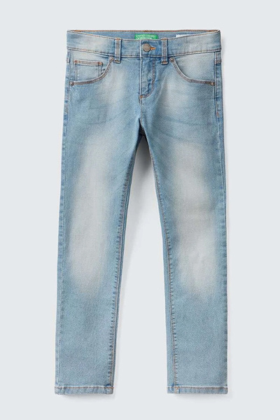Benetton بنطلون جينز للأولاد - أزرق فاتح