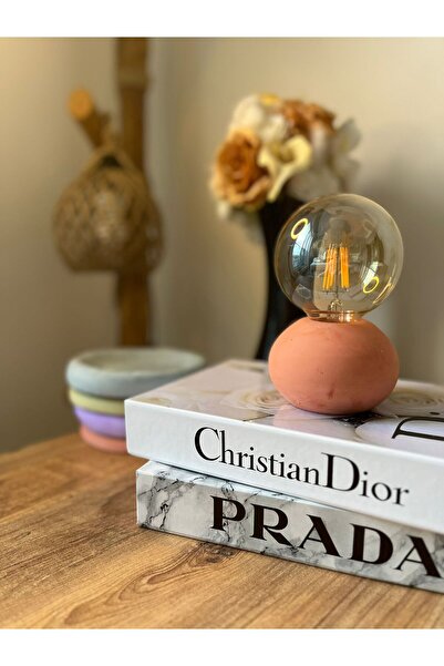 DESİGNPEARLY Globe Beton Tasarımlı Masa Lambası