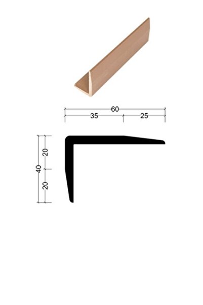 AKSMAR Kompozit Deck Köşe Bitim Profili (3 Mt Boyunda 2 ad)