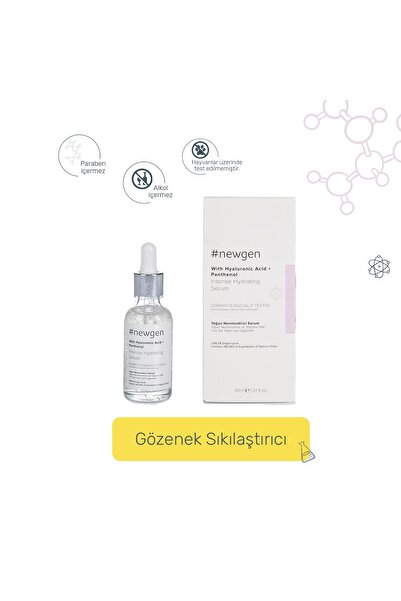 NewGen Hyaluronik Asit & Panthenaol Ve Panthenol Nemlenirici Cilt Bakım Serum 30 ml