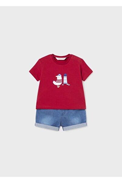 MAYORAL Baby Boy Short Sleeve T-Shirt Shorts Set Red