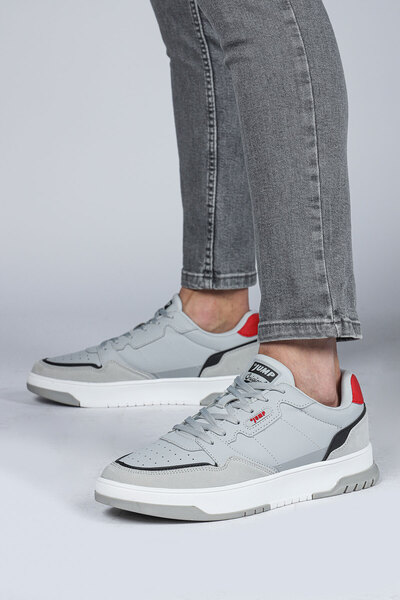 Jump 28662 Light Gray - Brown Men's Sneaker Casual Sneakers