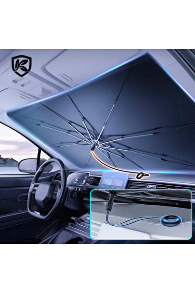 YENİTECH Araba Güneşliği Cam Şemsiye Araba Cam Panel Koruma Aksesuar Güneş Ge...