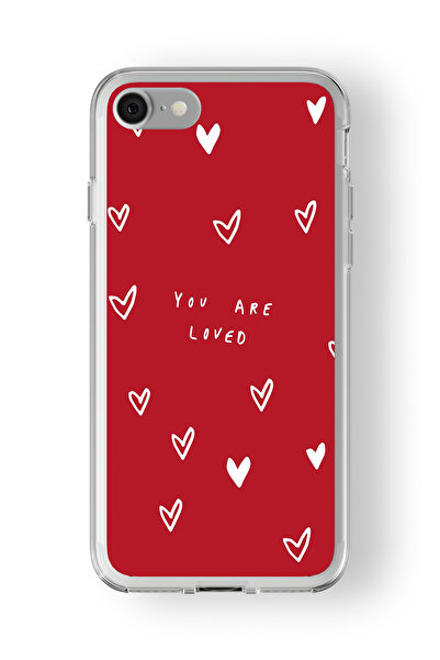 Space Star iPhone 6 ve 6s Uyumlu You Are Loved Tasarım Baskılı Şeffaf Kılıf