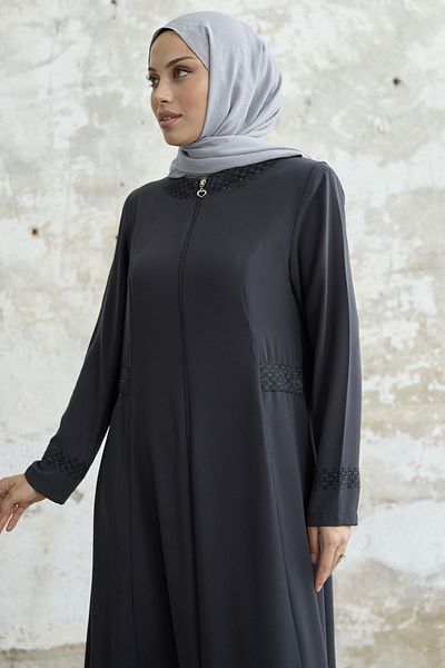 InStyle Ferace με πέτρες γιακά και χερούλια - ανθρακί