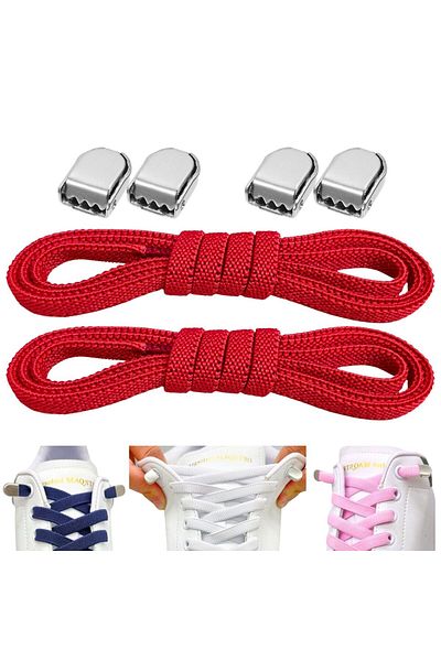 Palwin Super Practical Elastic Laces with Metal Buckle - Smart Shoelaces, 1 Pair