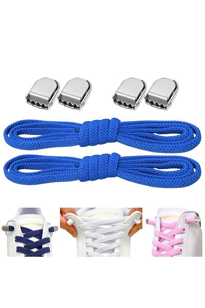 Palwin Super Practical Elastic Laces with Metal Buckle - Smart Shoelaces, 1 Pair