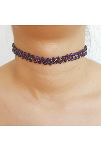 Handmade By HLY Handmade Purple Choker Necklace