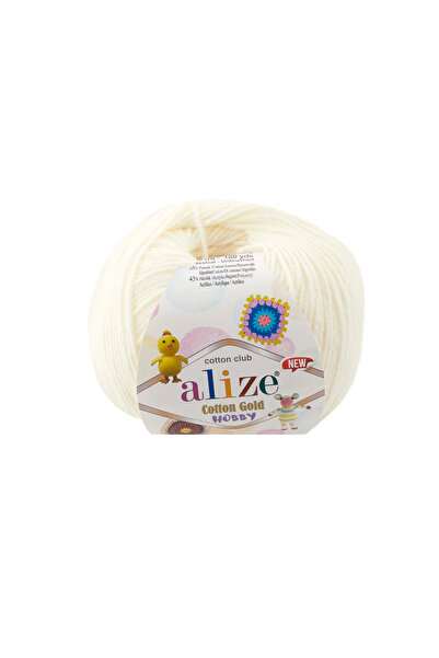 Alize 5 bucăți Alize Cotton Gold Hobby New 62 Cremă deschisă