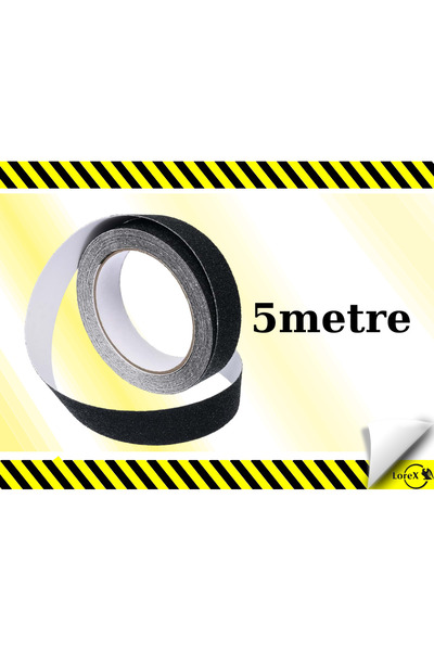 LOREX Merdiven Kaydırmaz Bant 25mm *  5 metre Siyah