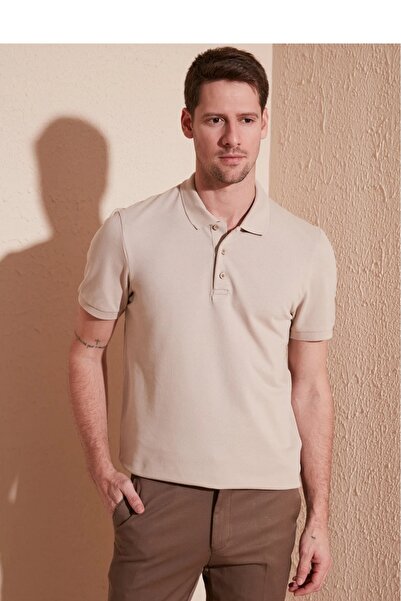 JSCO MEN'S 100% COTTON REGULAR FIT POLO NECK T-SHIRT