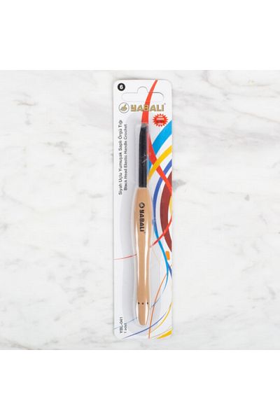 Yabalı Soft Handle Black Knitting Crochet - 6.0 mm Tip