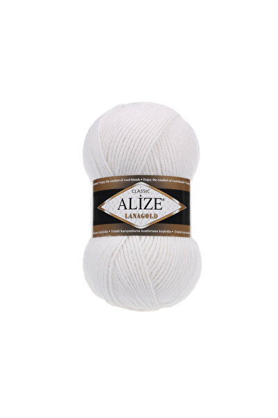 Alize 5 bucăți Alize Lanagold 55 Alb