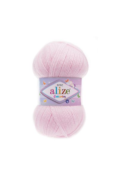 Alize Şekerim Bebe 185 Pastel Pink - Anti-pilling 100 Gr. Hand Knitting Yarn