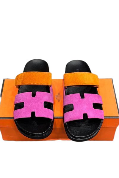la casa DOUBLE STRAP H SLIPPERS