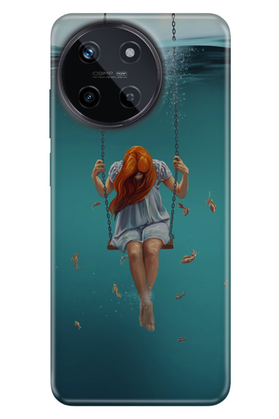 realme 11 4G Uyumlu Kılıf Resimli Baskılı Nano Silikon Aşk Acısı