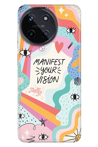 realme 11 4G Uyumlu Kılıf Resimli Baskılı Nano Silikon Manifest Your Vision