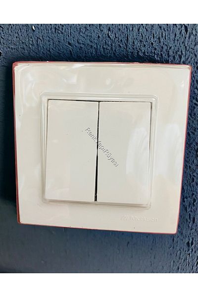 RENK YAPI RÜYASI SWITCH SOCKET, ELECTRIC SWITCH SOCKET, DOUBLE SWITCH
