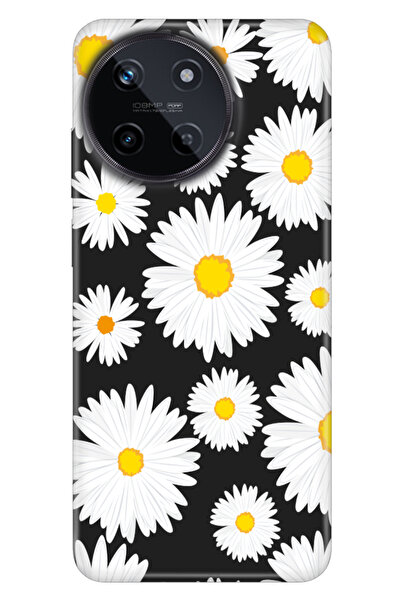 realme 11 4G Uyumlu Kılıf Resimli Baskılı Nano Silikon Papatya