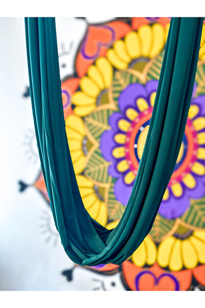 YogaKalp مجموعة أرجوحة اليوغا - طول 5 أمتار × 2.5 متر لتوسيع السقف العالي