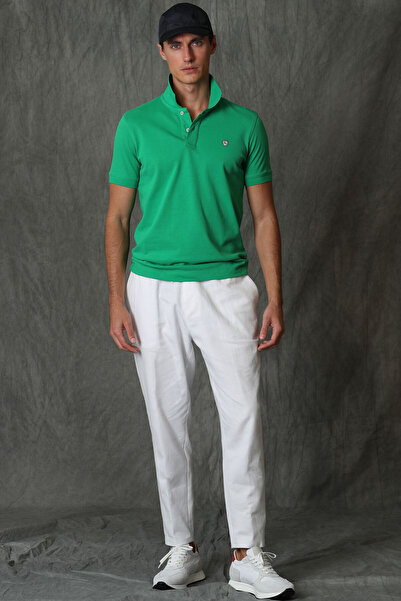 Lufian LUFİAN Laon تي شيرت رياضي بياقة بولو للرجال - 40164