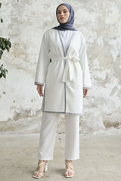 InStyle Набір для вишивання кімоно з візерунком білий