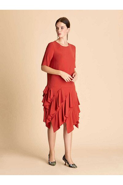 Roman Orange Dresses Styles Prices Trendyol