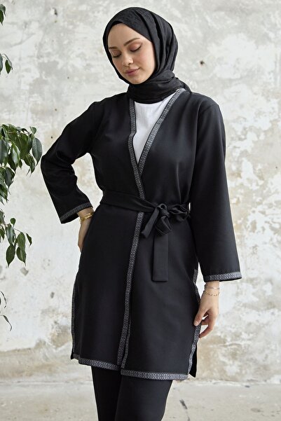 InStyle Набір для вишивання кімоно з візерунком чорний