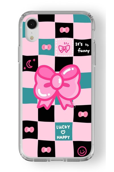 Multitronic Lucky Happy Design Printed Transparent Case Compatible with iPhon...