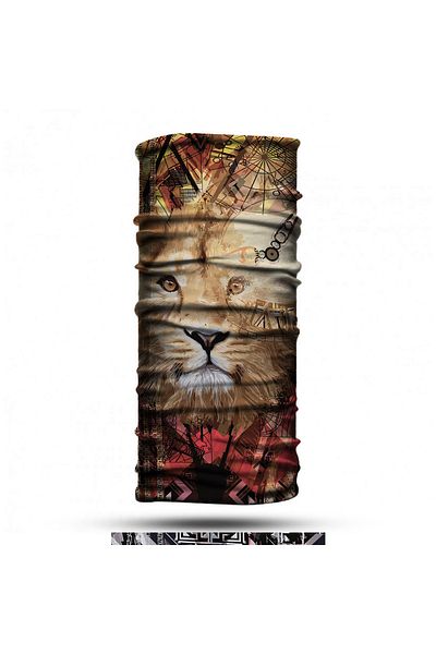 nehir eşarp Lion Pattern Bandana Buff Baf Neck Collar