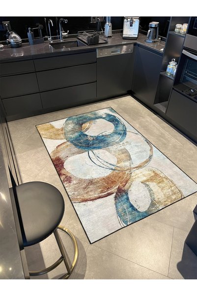 Rugs Modern Halı Mixed Color Patterned Decorative Carpet Miravip443