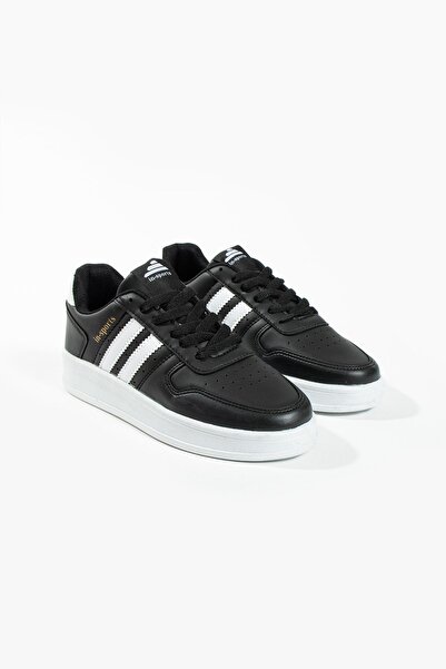 İnan Ayakkabı Жіночі чорні повсякденні спортивні кросівки (ортопедична внутрішня підошва) висотою 3 см