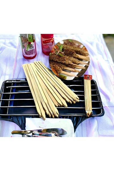 ÇEÇEN HOME (2 Paket 30 Cm) Mangal Bambu Adana Çöp Şiş Ahşap Şiş Fırınlanabili...