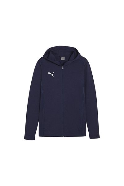 Puma Ανδρικό ποδοσφαιρικό μπουφάν Teamfinal Casuals με κουκούλα 65852806   Μπλε ναυτικό
