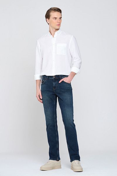 Pantamo Jeans Зелени мъжки дънки с прави крачоли