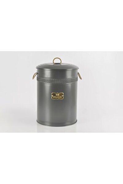 Evistro Metal 50 Litre Büyük Un Bakliyat Kovası Antrasit