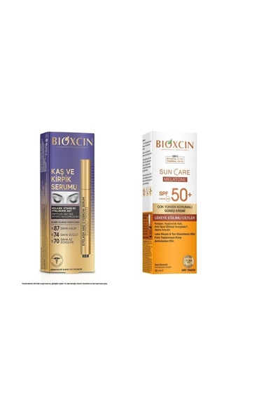 Bioxcin Kaş Kirpik Serumu - Güneş Kremi Lekeli Ciltler 50 ml