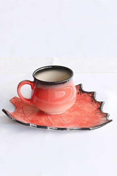 M'art Home Sipahi Dut Yaprak Kırmızı Fincanı Seti 150 M