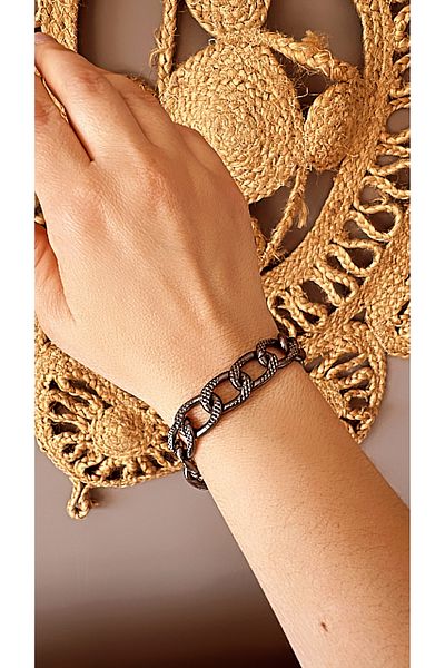 by özllem Antrait Imported Chain Necklace-Bracelet Set